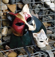 Kočičí maska Benátského karnevalu – Gnaga
