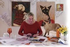 Výtvarnice Romana Štrynclová maluje (a miluje) nejen kočky